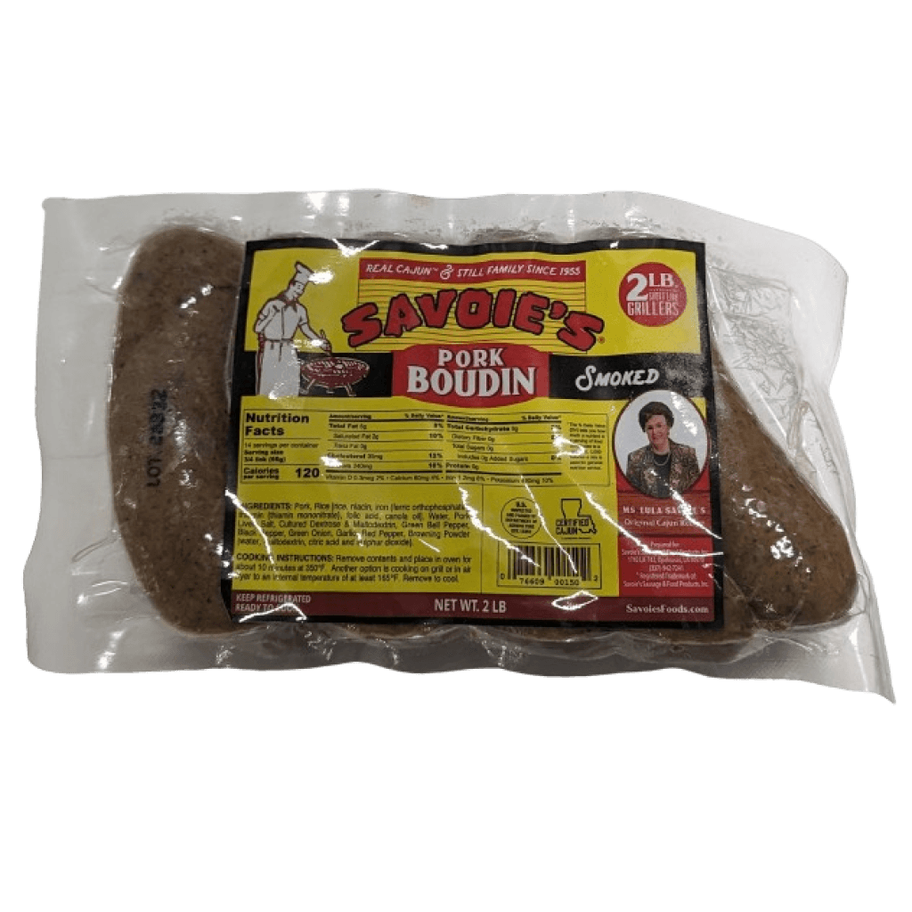 Savoie's Smoked Pork Boudin Party Links 32oz