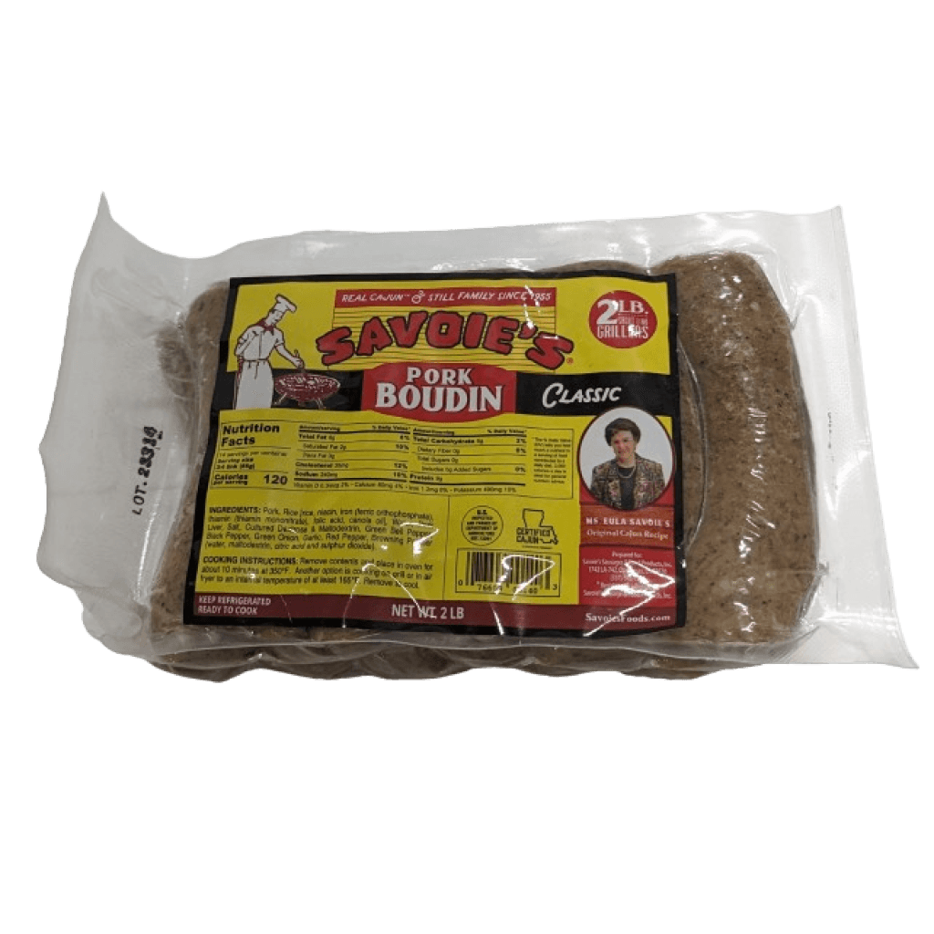 Savoie's Classic Pork Boudin Party Links 32oz
