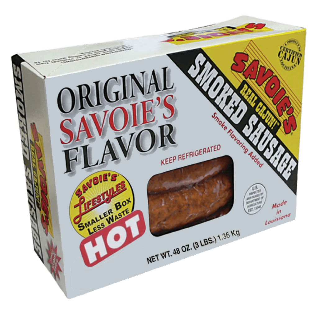 Savoie's Smoked Mixed Hot Sausage 3 lb